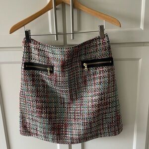 Ann Taylor multicolored tweed skirt